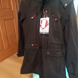 Black Faux-Fur Trim Hood Anorak - Women (Medium)